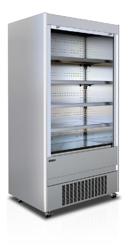 Vitrine réfrigérée 3m1 positive inox libre service 680 l -1/+5 °c - 1312x740x1994 mm - MCX130M_0