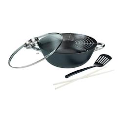 Wok Multifonction 5 Pieces - Gsw - 860956 - Fonte D'acier - 32 Cm - Tous Feux Dont Induction - 4005643860956_0