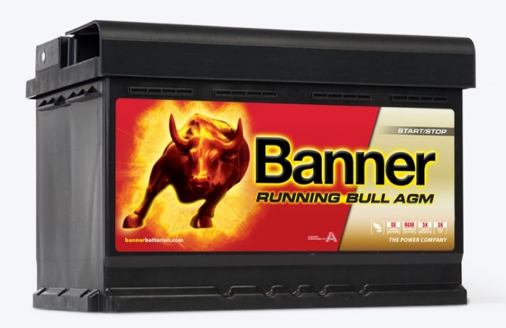Batterie de démarrage AGM 570 01 - Banner - capacités de 50 Ah à 105 Ah - pour véhicules Start/Stop avec récupération d'énergie_0