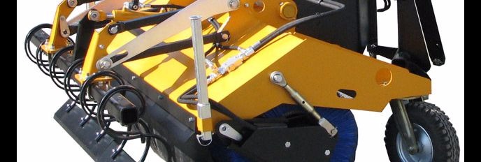 Balayeuse andaineuse Pro'sweep - relevage avant sur tracteur avec moteur intégré et semi flottant_0
