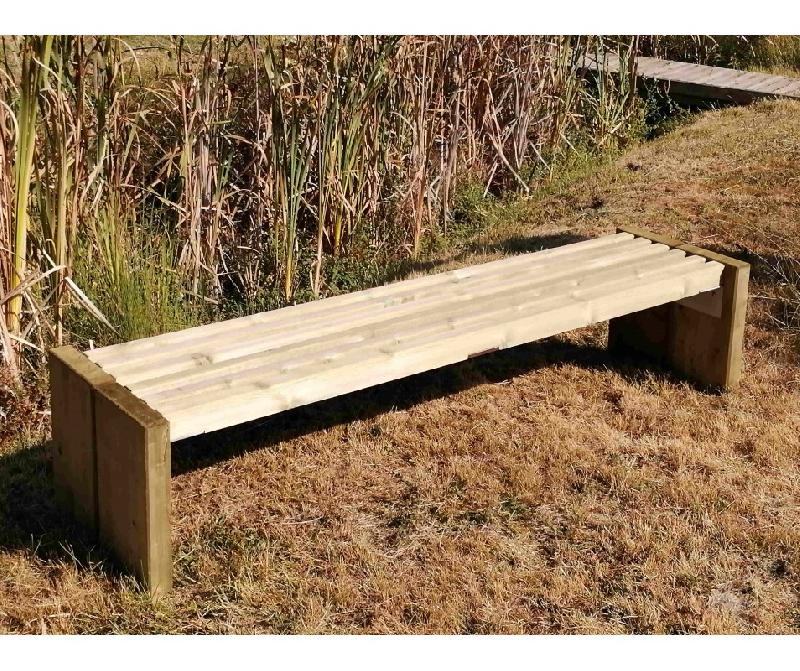 Banquette classique en bois - fabriquée en France - certifiée PEFC - traitement autoclave classe IV_0