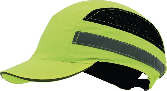 Casquette de protection PLUS Base-Cap 52-65 cm jaune fluo ABS EN 812:2012 PRO FIT_0