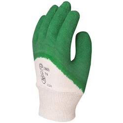 Coverguard - Gants manutention vert en latex crêpé EUROSTRONG 3805 (Pack de 12) Vert Taille 10 - 3435241038050_0