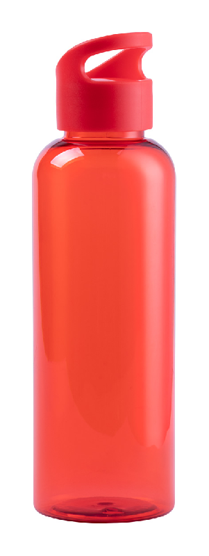 Gourde de sport en tritan transparent - 530 ml - sans Bisphénol A - couleur rouge_0