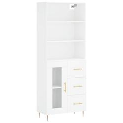 Helloshop26 - Buffet bahut commode armoire meuble de rangement organisateur cuisine salle de séjour salon haut 69,5 x 34 x 180 cm 02_0032539 - 300021_0