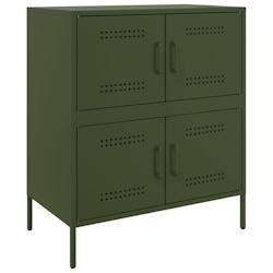 Helloshop26 - Buffet bahut commode armoire meuble de rangement organisateur cuisine salle de séjour salon olive 68 x 39 x 79 cm 02_0036590 - 30002129_0