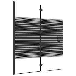 Helloshop26 - Cabine de douche pliable ESG salle de bain 120 x 140 cm noir 02_0002015 - 3000094921530_0