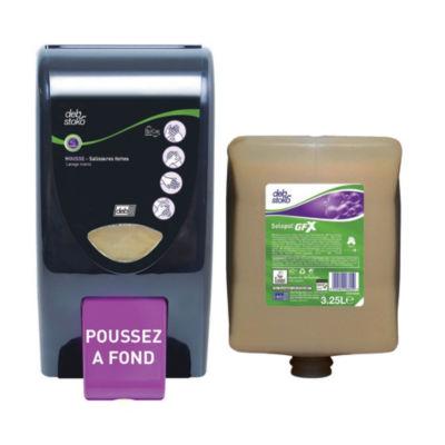 Kit Solopol GFX, 1 lot de 4 cartouches de savons mousse 3.25 L + Distributeur OFFERT_0