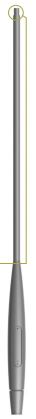 Mât d'éclairage public cylindro-conique Pulp en aluminium - diamètre base 120 mm - hauteur 3500 à 5000 mm_0