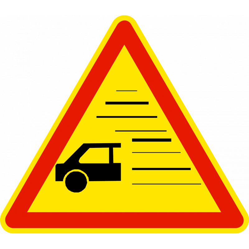 Panneau de danger AK32 - Annonce de nappes de brouillard ou de fumées épaisses_0