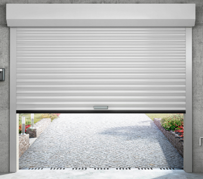 Porte de garage enroulable rol - motorisée avec accéléromètre et commande intégrée_0