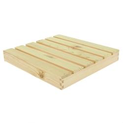 Prolinea venicia planche caillebotis pin vernis 30x28x4  carton de 4 - beige Bois massif CLW-4480407_0