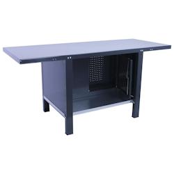 PROREGAL Etabli BUFFALO METAL avec Armoire | HxLxP 83x180x73cm | Capacité de Charge 700kg | Anthracite - noir métal PR_RS157-36_0