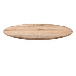 Restootab - Plateau Ø120 decor tanin naturel - marron Bois manufacturé PL-R120M-TAN.NAT_0