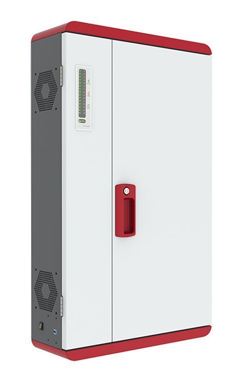 Station de stockage intelligente - Arawall 15C - murale USB-C pour 15 tablettes ou PC portables 13