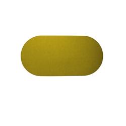 Stil Casa, set de 12 chemins de table unicolores, polyuréthane laminé cousu, 78xh. 38 cm, finition dollar, ocre jaune. - RUN7838-OCD_0