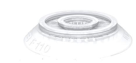 Ventouse ronde F110 en silicone - Conforme FDA et EU, pour surfaces planes_0