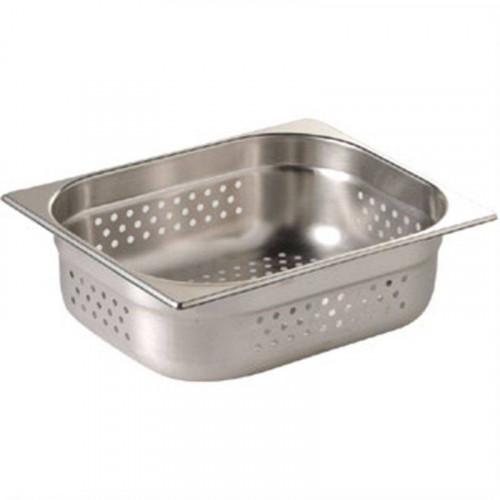 BAC GASTRONORM PERFORÉ GN 1/2 HAUTEUR 65 MM EN INOX 18/0 VOGUE