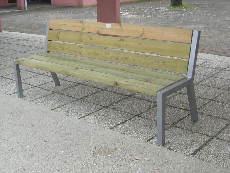 Banc public en bois - charrier bois flora_0