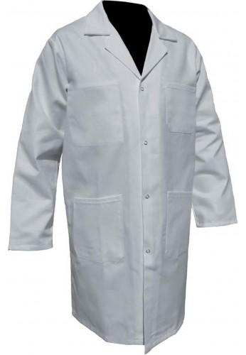 Blouse de travail pour homme blanche - Polycoton - Référence blouse-homme-12b - Tailles XS à 6XL_0