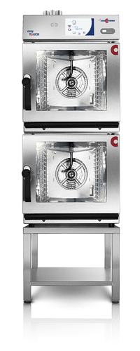 Four mixte mini 2en1 - 6 niveaux - système clos OES 6-10 - 14,2 kW - inox AISI 304/430_0