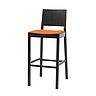 Tabouret de restaurant Lyon - bois hêtre massif cintré - ha 75 - finitions et rembourrage personnalisables_0