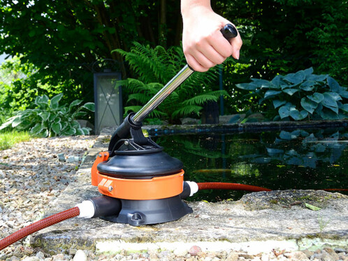 Pompe à eau manuelle à main en fonte de jardin fonctionne