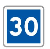 Panneau de signalisation indication: Vitesse conseillée - C4a_0