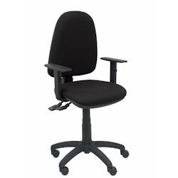 Piqueras y Crespo Silla Aýna S bali negro con brazos regulables - noir multi-matériau 04ASB840B10CRN_0