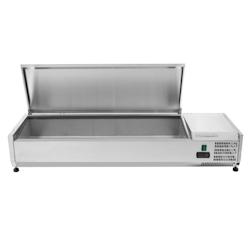 Saladette Réfrigérée à Poser Couvercle Inox - 6 x GN 1/3 - Dynasteel - 3701634903596_0