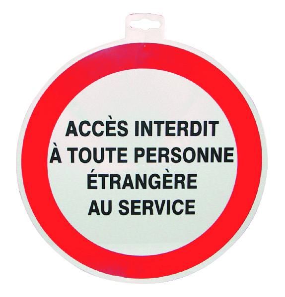 SIGNALETIQUE ACCES INTERIEUR TOUTE PERS. ETRANGERE SERVICE