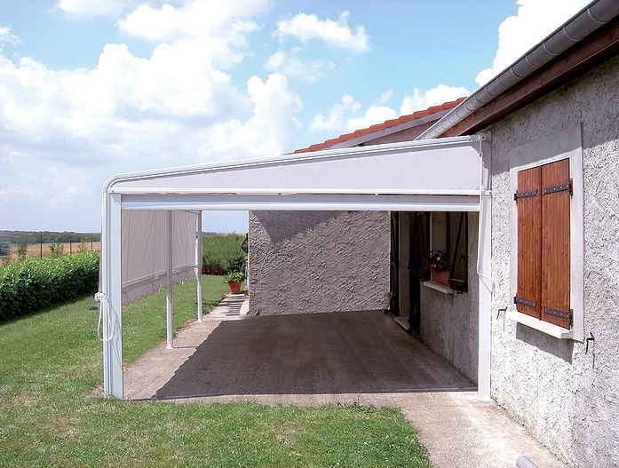 Stores d'extérieur Vélun Becher - aluminium extrudé pour grandes terrasses, jusqu'à 36 m²_0
