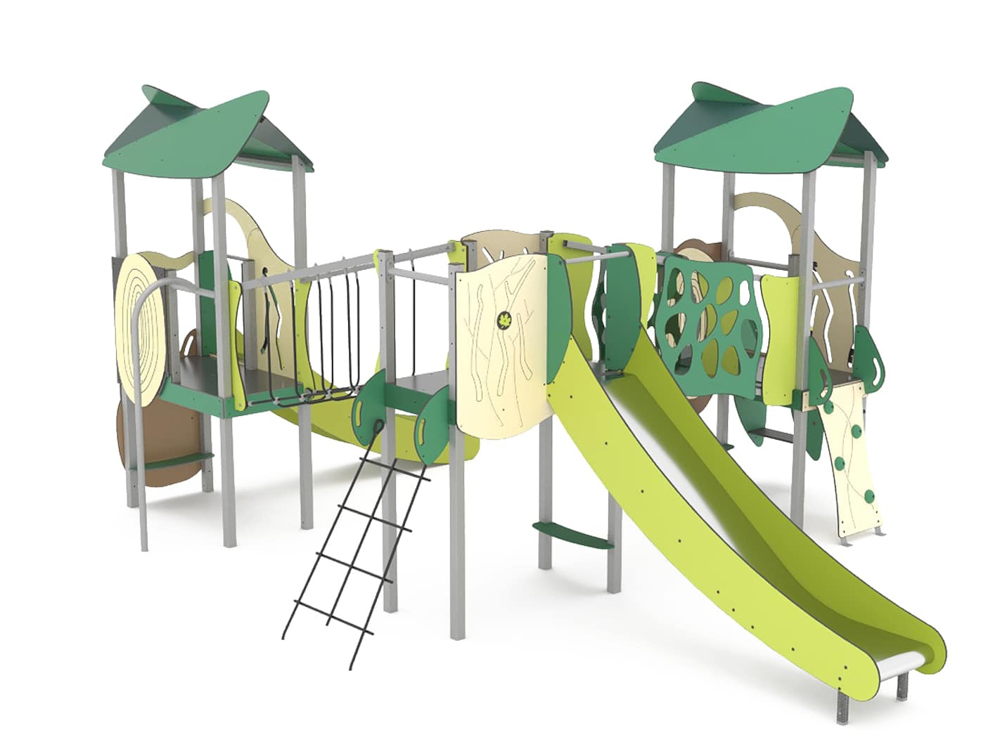 Structure multi-activités métallique Organik pour enfants plus de 2 ans - LD1OR3211 - Ludoparc_0