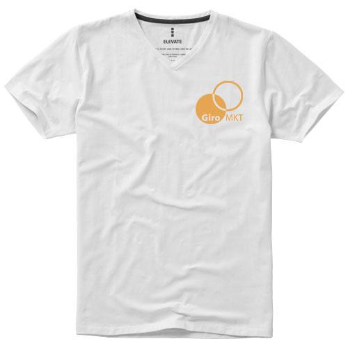 T-shirt bio manches courtes pour homme - Kawartha 38016010 - Col V et tissu extensible_0