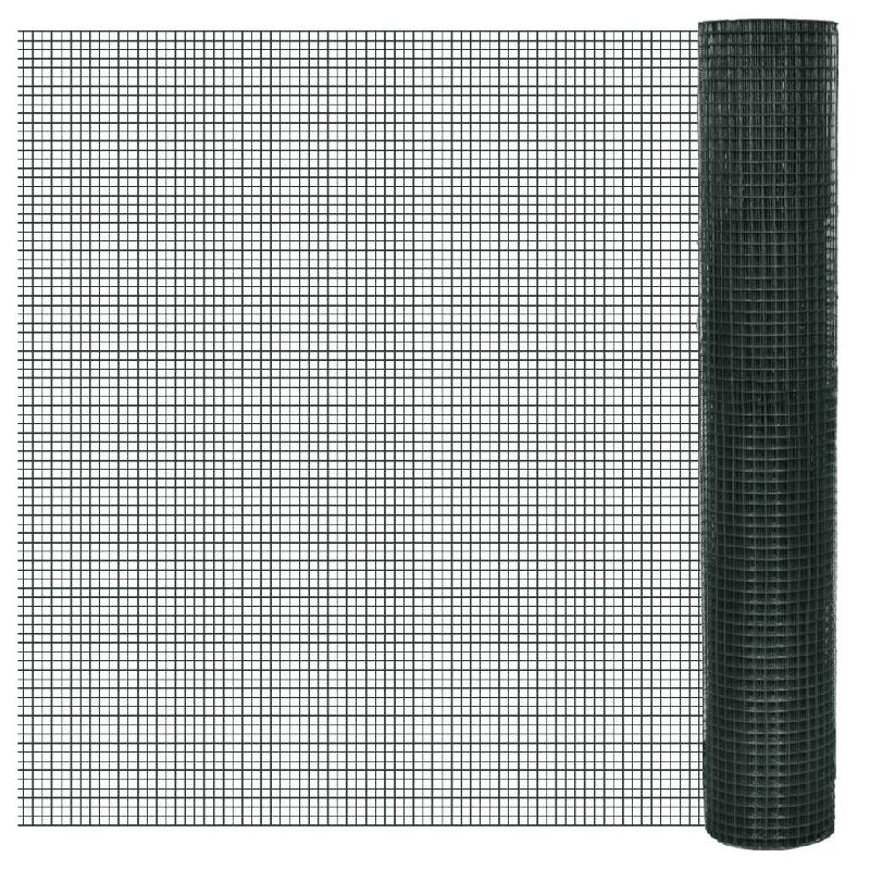 Vidaxl grillage pour volière acier galvanisé 1 x 25 m vert 140440_0