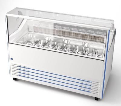 Vitrine à glaces DELIGHT 13 LITE - 13 bacs inox - 26 parfums de 2,5L - IARP - Référence: DELIGHT 13 LITE - EPTA_1