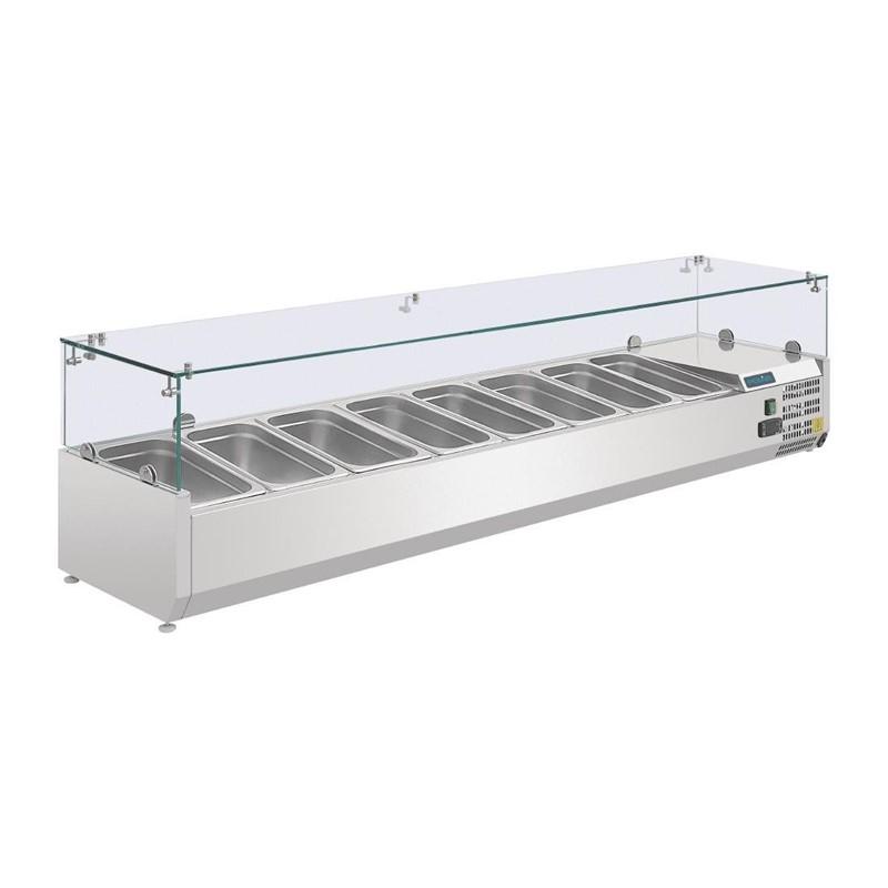 Vitrine à ingrédients réfrigérée série g 8x gn1/4 - bac non inclus - G610_0