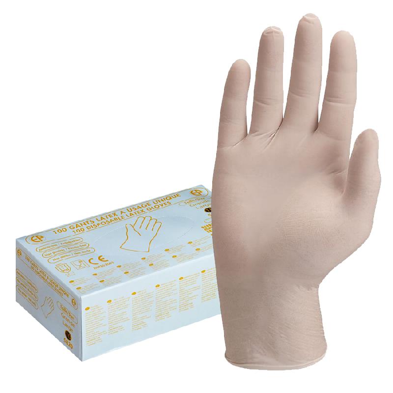 Boîte de 100 gants de protection chimique - intérieur non poudré_0