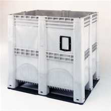 Caisse plastique PEHD alimentaire 1400 Litres - PALETBOX - Dimensions 1300x1150x1250 mm - Parois pleines ou ajourées_0