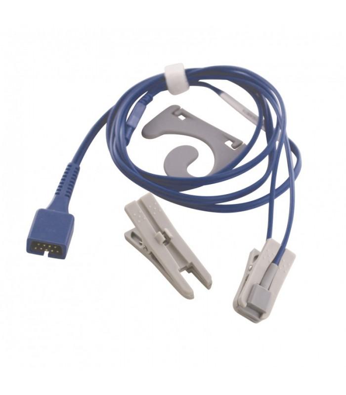 Capteur spo2 clip oreille pour m860, m1000, m800/ master palm(1,5 m) - accessoires oxymetre de pouls_0