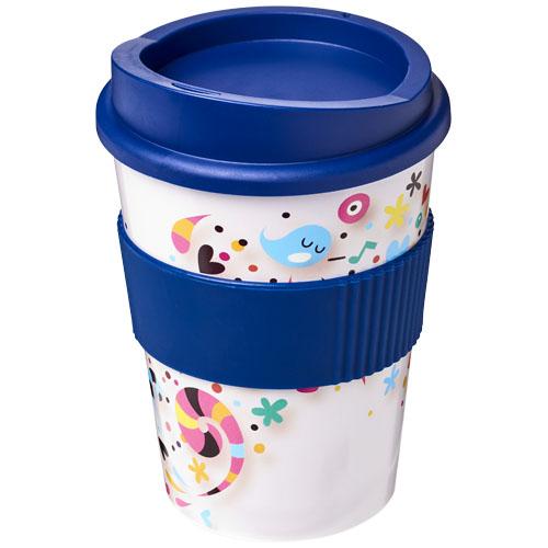 Gobelet Brite-Americano Medio 300 ml - bandeau antidérapant en silicone - design coloré et résistant_0