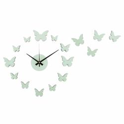 Horloge murale pastel DIY Butterfly Vert clair Karlsson - vert plastique polypropylène 8714302742736_0