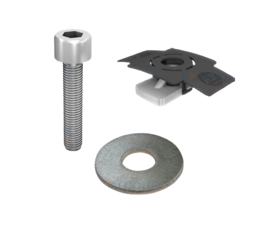 Kit de fixation pour micro-onduleur K2 SYSTEMS - aluminium et inox - garantie 2 ans - fabrication Allemagne_0