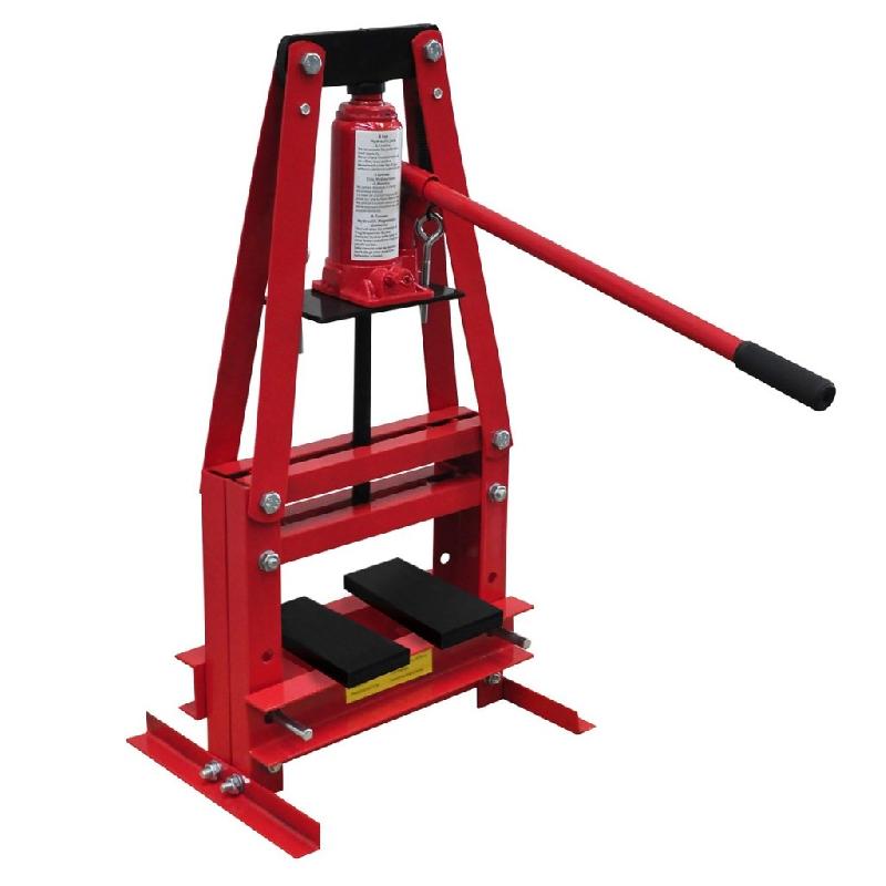 Presse hydraulique d'atelier sur pied - 6 tonnes - Outils garage et bricolage 3402106_0