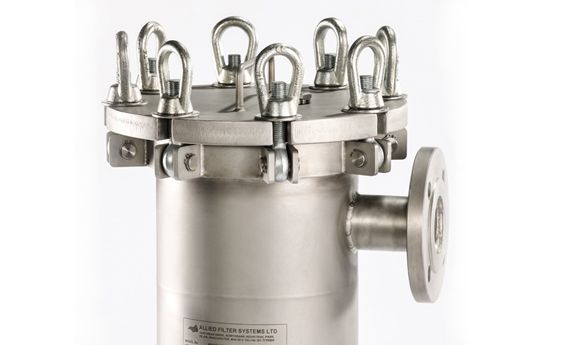 RBF - Corps de filtre monopoche en tôle inox perforée - Allied Filter Systems_0