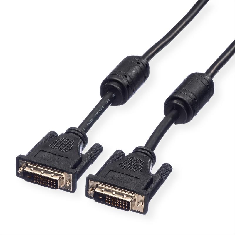ROLINE Câble DVI pour écran, M-M, (24+1) dual link, 5 m_0
