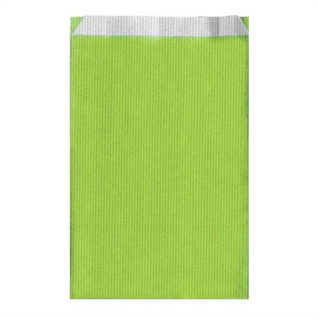 SACHET PLAT UNI 26+9X46 CM VERT ANIS (VENDU PAR 250)