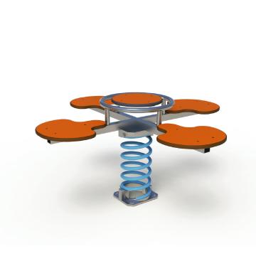 Satellite 11504 - Jeux sur ressort 4 places pour enfants de 2 à 8 ans_0