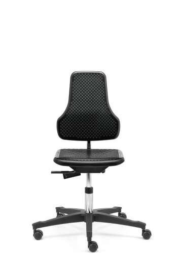 Siège d'atelier en polyuréthane - mécanisme asynchrone - inclinaison d'assise et dossier réglable_0