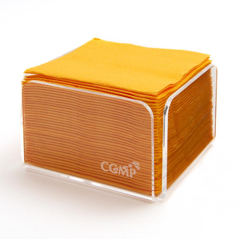 SERVIETTE ORANGE OUATE DE CELLULOSE 20X20 CM CELI OUATE CGMP (100 PIÈCES)